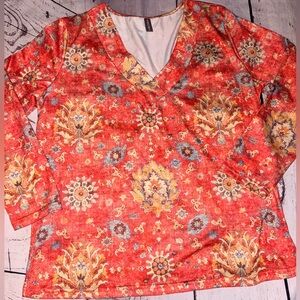 Women’s Noracora long sleeve Moroccan top XXL